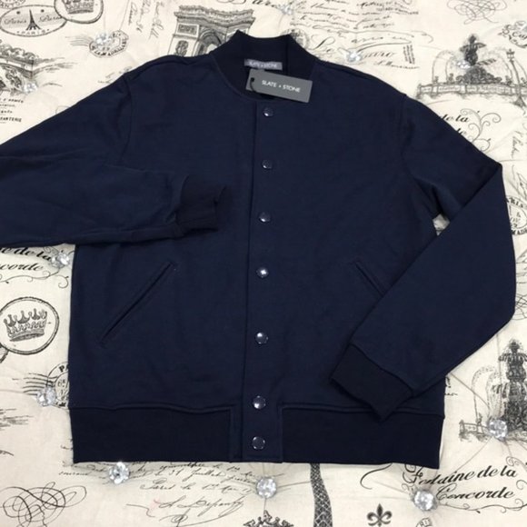 Slate & Stone Desmond Knit Bomber Jacket - Picture 4 of 8